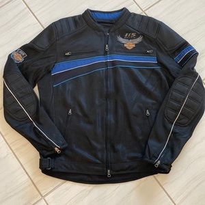 Mens Harley Davidson Mesh Riding Jacket Large Tall